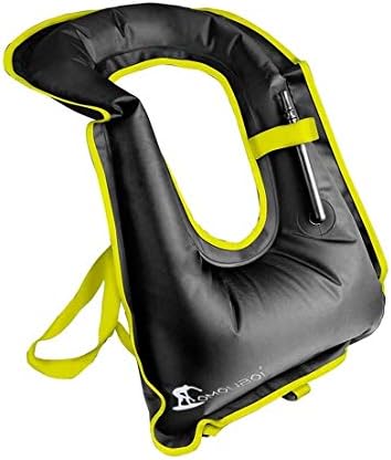 OMOUBOI Snorkel Vest for Adults Swim Vests Inflatable Snorkeling Jackets for Diving, Snorkeling, Swimming Safety (Suitable for 100-220 lbs)