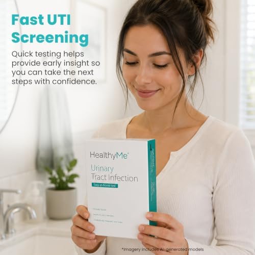 HealthyMe Urinary Tract Infection (UTI) Test Strips | 3 Individually Pouched, Self-Testing Strips, Accurate, Easy to Read, Results in 2 Minutes