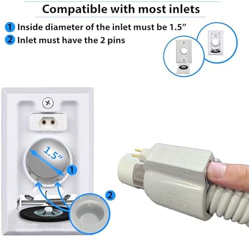 Premium 35 ft Universal Central Vacuum Hose Kit, Wessel Werk Power Nozzle, Pigtail Connection, Universal Premium Prolux Central Vacuum Kit