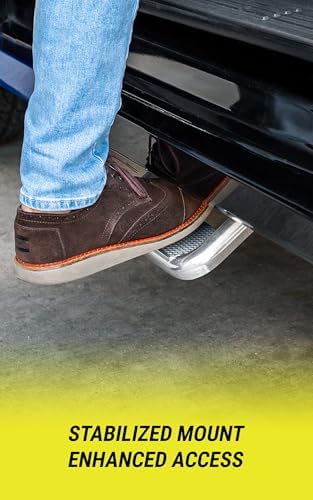 Bully AS-600 Polished Aluminum Universal Fit Truck Side Step Set of 2 for Trucks from Chevy (Chevrolet), Ford, Toyota, GMC, Dodge RAM