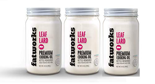 Fatworks Pasture Raised Leaf Lard for Baking, Baker's Lard, 14 oz | Artisanally Rendered, Traditional & Gourmet Baking, Sauteeing, Frying, WHOLE30 APPROVED, KETO, PALEO