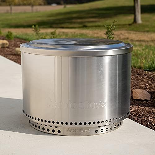 Solo Stove Ranger Lid - Premium 304 Stainless Steel Fire Pit Cover, Modern Round Design, Versatile Tabletop Accessory