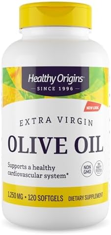 Healthy Origins Extra Virgin Olive Oil 1,250 mg, 120 Softgels