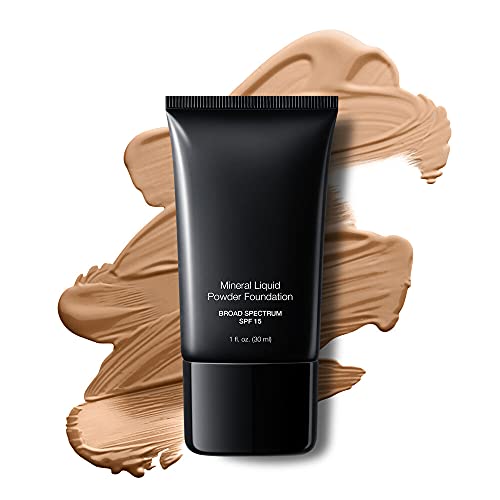 Jolie Mineral Liquid Powder Foundation SPF 15 1 Fl. Oz. Hypoallergenic - For All Skin Types (Cream Beige)