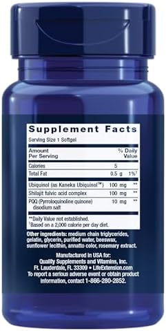 Life Extension Super Ubiquinol CoQ10 with PQQ, Heart Health, 30 Softgels