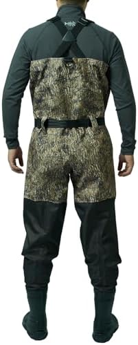 BASSDASH Camo Breathable Boot Foot Hunting Waders Ripstop Lightweight Chest Wader for Fishing ATV