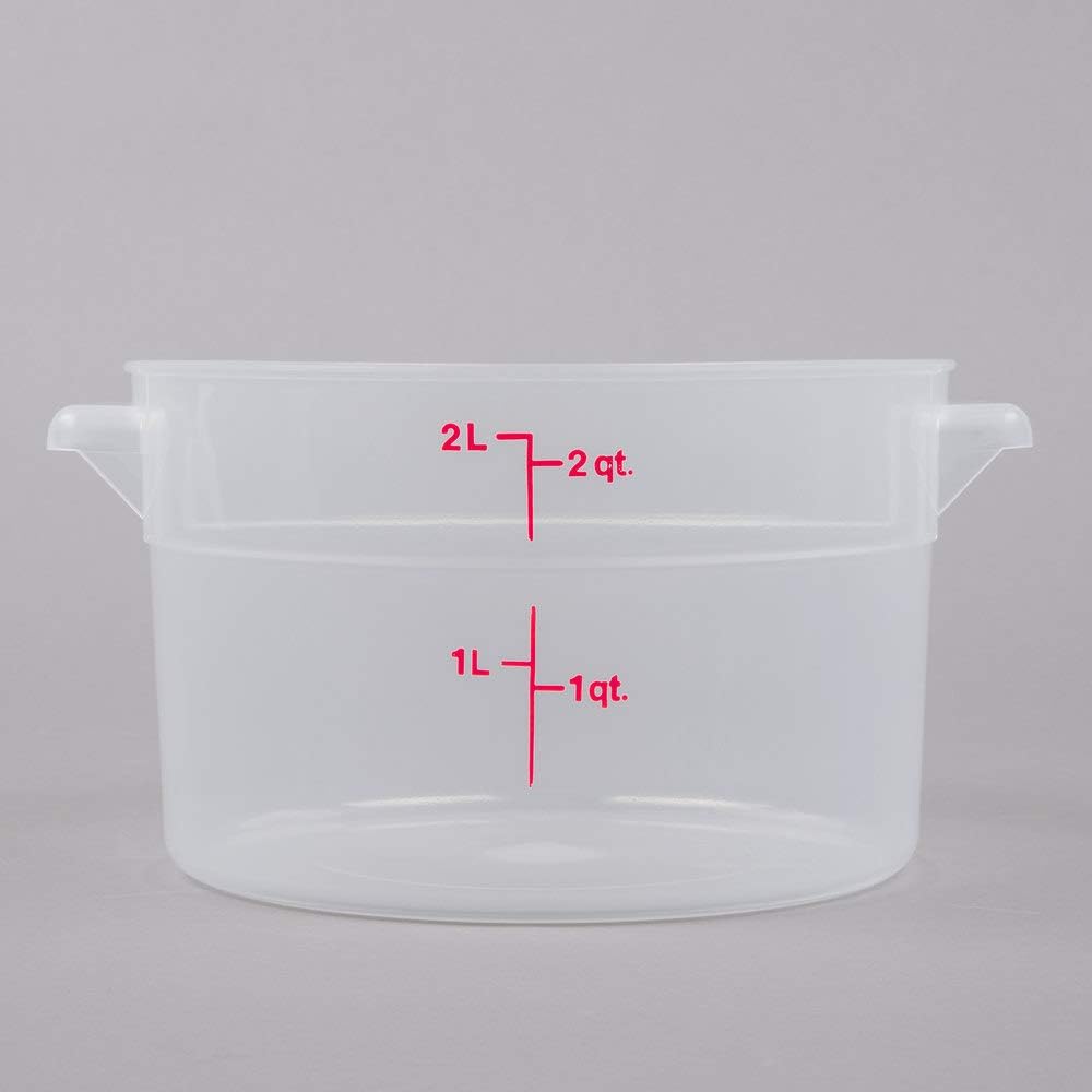 AMZ Empire Cambro 2 Qt Round Storage Container With Lid Translucent And Measuring Cup/Container Kit/Kitchen Organization Set
