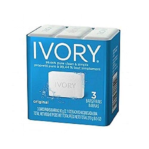 Simply Ivory Bath Bar for Unisex By Ivory, 3 Count (Pack of 2)