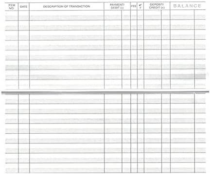 50 Page Checkbook Registers Standard Check Register Bank Transaction Register with 2026 2027 2028 Calendars, Set of 3