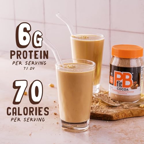 PBfit Cocoa Peanut Butter Powder 8 Oz, Peanut Spread with 6g Protein