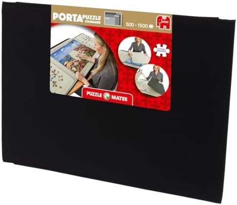 Jumbo, Puzzle Mates, Portapuzzle - Standard 1,500 Piece Jigsaw Storage Board Case, Jigsaw Puzzle Accessories, Puzzle Storage
