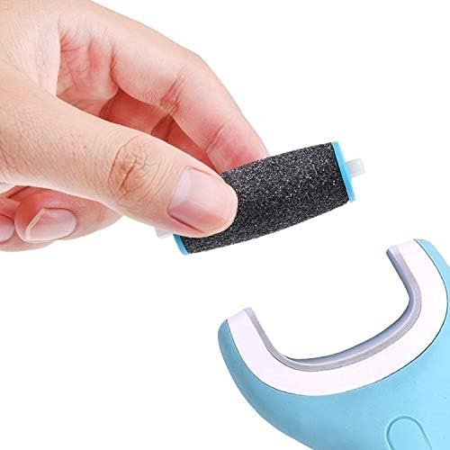 Compatible Replacement Roller Heads for Amope Pedi Perfect Electronic Foot File - Extra Coarse (4X) and Regular Coarse (6X) - Callus Removal