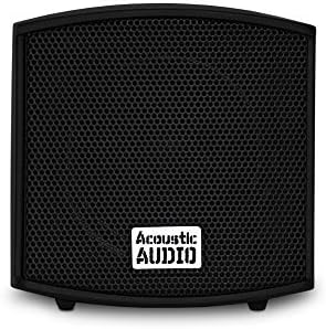 Acoustic Audio AA321B Mountable Indoor Speakers 400 Watts Black Bookshelf Pair