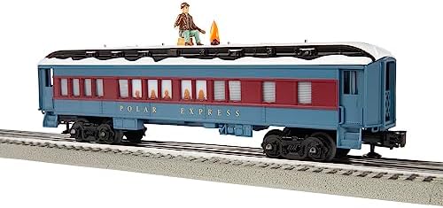 Lionel The Polar Express Disappearing Hobo Train Car, O Gauge Model Train Car with Illuminated Interior, Window Silhouettes, Operating Couplers