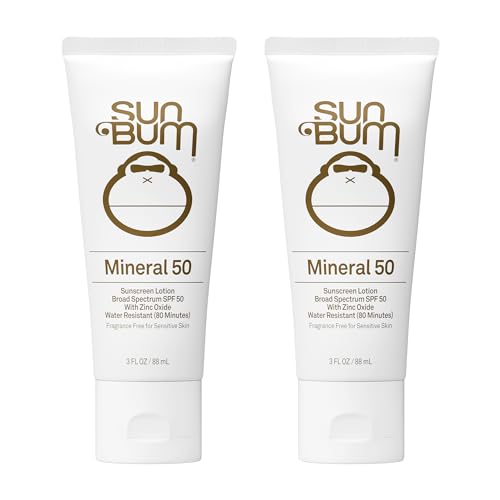 Sun Bum Mineral SPF 50 Face Stick Sunscreen - Travel Size, 0.45 oz | Broad Spectrum Sunscreen, for Sensative Skin, Vitamin E, Hawaii 104 Act Compliant (No Octinoxate & Oxybenzone)