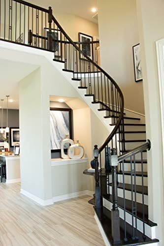 Red Oak 6010-8E 2-1/4 inch Width x 2-3/8 inch Tall Traditional Style Straight Wood Handrail for Stair Remodeling 8 feet Long