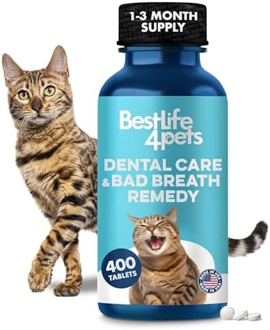 BestLife4Pets Cat Dental Care Supplement - 400 Pills
