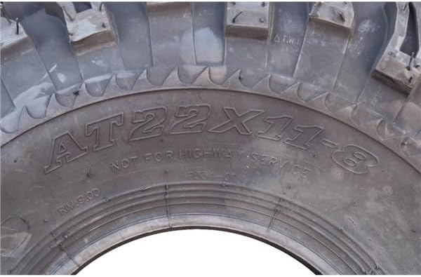 P334 Golf Cart Tire- 22 x 11-8 - All Terrain Golf Cart Tires, Four-Ply Rated Quad Tire, Utility Terrain Vehicle Tire with 15.5 Millimeters Tread Depth