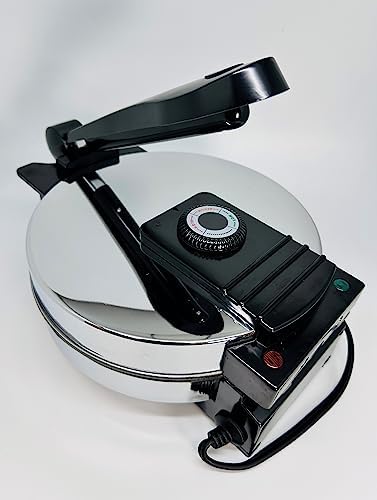 Saachi SA1650 Electric Non-Stick Roti Chapati Flat Bread Wraps/Tortilla Maker with Temperature Control