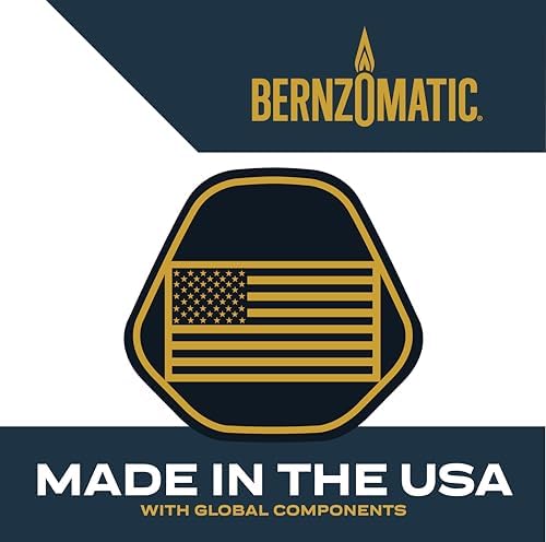 Bernzomatic® DuraCast® Wide Surface Torch - Durable Cast Body Aluminum Construction for Cooking, Heat Shrinking, Metalworking, and Vinyl Wrapping (TS 4500 Torch)