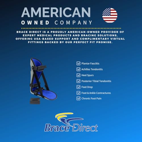 Brace Direct Night Splint for Plantar Fasciitis - Foot Drop Brace