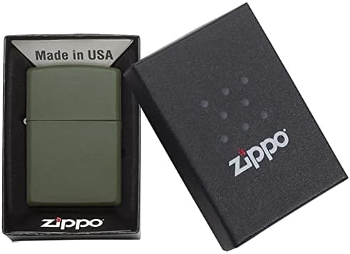 Zippo Lighter – Personalized Custom Message Engraved Windproof Classic Pocket Lighter Black Matte