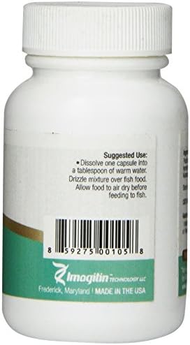 MitoFish Premium Pediococcus Based Probiotics and Prebiotics for Fish, 15 Capsules Per Bottle