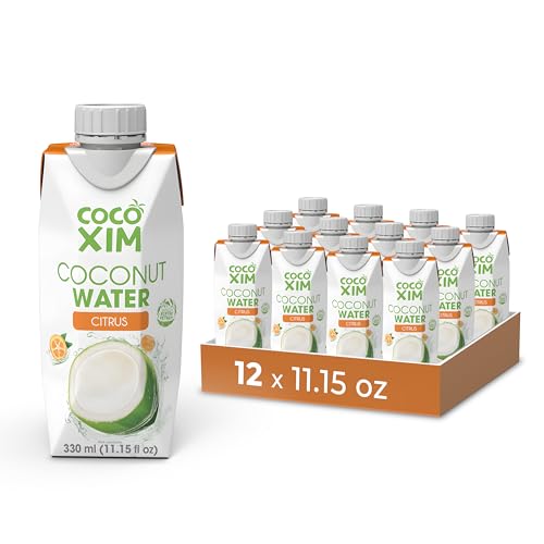 COCOXIM Ready to Drink Coconut Water with Lotus Seed, 11 oz, Pack of 12