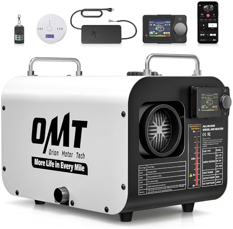 Orion Motor Tech Portable Diesel Heater, 8kW Camper Heater with CO Alarm Auto Shutoff