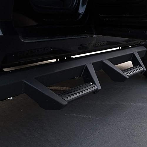 Hoop Drop Step Side Bars Running Boards Matte Black 2009-2019 For Ram 1500 Quad