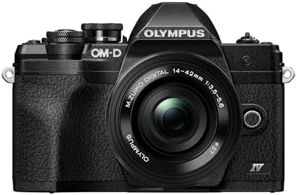 OM SYSTEM Olympus E-M10 Mark IV Silver Micro Four Thirds System Camera M.Zuiko Digital ED 14-42mm F3.5-5.6 EZ kit 20MP Sensor 5-Axis Image