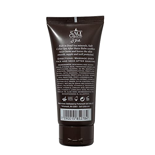Salt Cellar Dead Sea Aftershave Balm – All-Natural Men’s After Shave with Botanical Extracts. Soothes Razor Burn, Hydrates Skin, and Absorbs Fast. Paraben-free. (Pack of 1, Dead Sea Minerals)