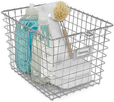 Spectrum Diversified Wire Storage Basket, Small, Chrome