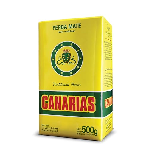 Canarias Yerba Mate Traditional Ground Leaf Tea 500Gr 1.1Lbs | Fine Cut No Stems Rich and full-bodied mate made for gourd and bombilla preparation