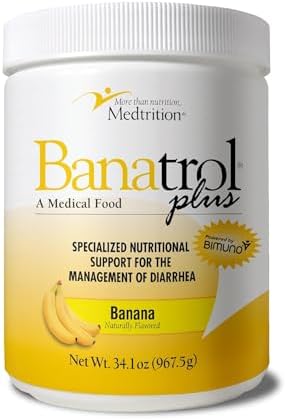 Medtrition Banatrol® Natural Anti-Diarrheal with Prebiotics, Relief from Chronic Diarrhea, IBS, Recurring Diarrhea, Clinically Supported Medical Food, Non-Constipating, 75 Servings (Pineapple)