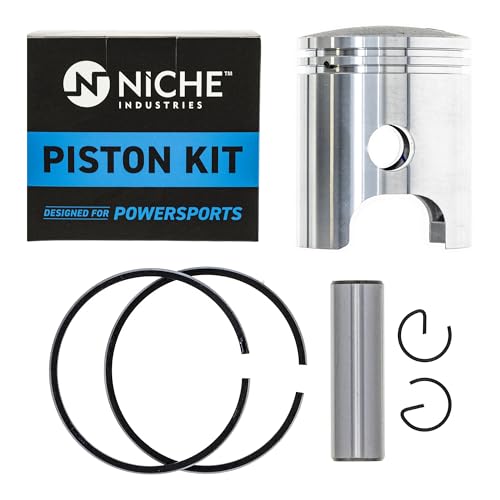 NICHE 80cc Piston Cylinder Head Top End Kit for Yamaha 21W-11111-00-00 | For Yamaha, Fits 1983-2006 PW80, 1986-1990 BW80 Motorcycles