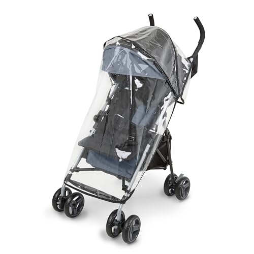 Ingenuity 3D Mini Convenience Stroller – Lightweight Stroller with Compact Fold, Multi-Position Recline, Canopy with Pop Out Sun Visor – Umbrella Stroller for Travel & More, Blue/Black
