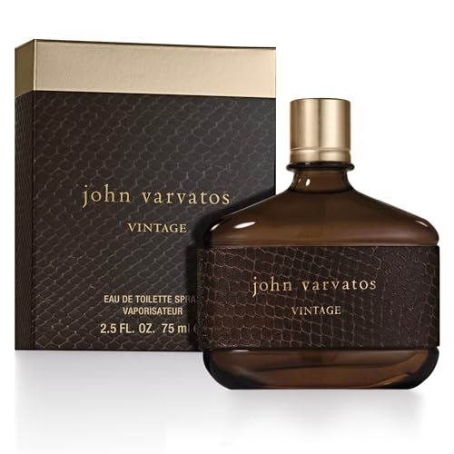 John Varvatos Men's Cologne, Vintage Eau de Toilette EDT Spray, Aromatic Chypre Scent with Notes of Quince Paste, Patchouli & Tobacco Leaf