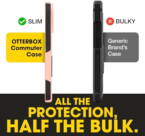 OtterBox iPhone 12 & iPhone 12 Pro Commuter Series Case - Black, Slim & Tough, Pocket-Friendly, with Port Protection