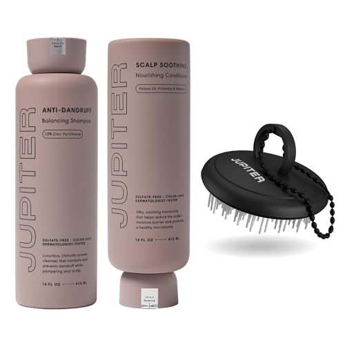 Jupiter Balancing Shampoo & Nourishing Conditioner for Men & Women - Clarifying Cleanse for Oily, Dry & Sensitive Scalp - Hydrates
