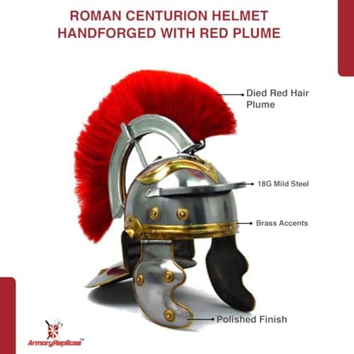 Armory Replicas Maximus Roman Gladiator Blackened 18g Helmet