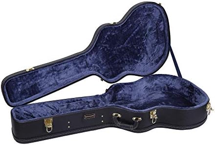 Crossrock Hardshell Arch Top wood case fits SG Electric Guitars-Black(CRW600SGBK)