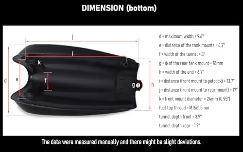 0081 Cafe Racer Motorcycle Fuel Gas Tank 2.9 Gallon Univesal Raw Steel for Honda Yamaha Suzuki Kawasaki (Frame Modification Required)