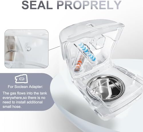 Water Chamber Adapter for ResMed AirSense 11 and AirCurve 11 Series Machines, Compatible with So Clean Water Tank Machines