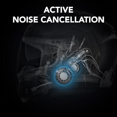 Sena Phantom and ANC Full Face Smart Motorcycle Helmet with Integrated Communications, LED Lighting, and 2nd Generation Sound by Harman Kardon