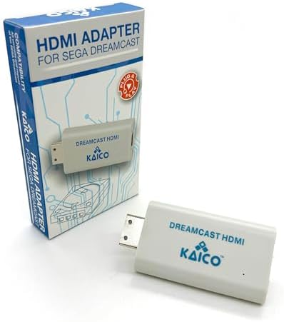 Kaico Dreamcast HDMI Adapter, Plug & Play Converter with VGA & RGBS Support | Supports VGA and RGBS output for Dreamcast games across all regions