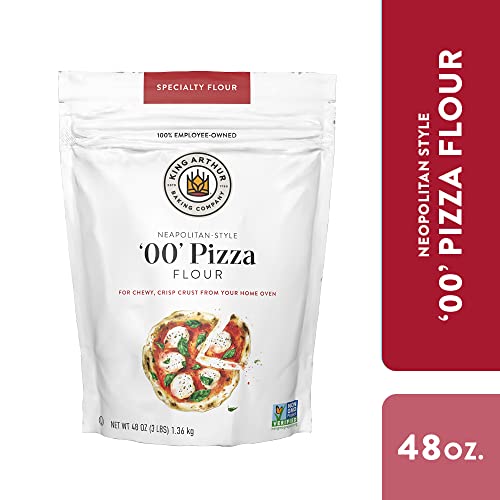 King Arthur 00 Pizza Flour, Non-GMO Project Verified, 100% American Grown Wheat, 3 lb Bag