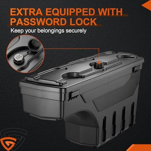 GEARLAST Truck Bed Swing Toolbox Fits for Ford F-250 F-350 Super Duty