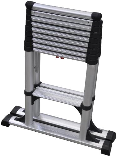 Telesteps 14ES Telescoping A-Frame Ladder – 10 ft Height, 14 ft Reach | Type 1AA 375 lb Rated | One-Touch Folding Aluminum Ladder with Stair Offset