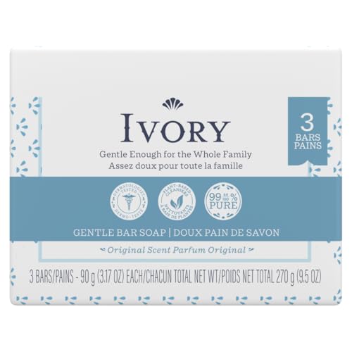 Ivory Soap Personal Bar 3.1 Ounce, Pack of 3